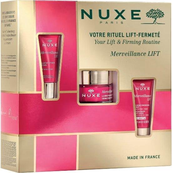 Firmness Routine Set Nuxe: Merveillance Lift, Vegan, Firming, Day, Cream, For Face, 50 ml + Merveillance Lift, Vegan, Lifting, Eye Cream, 15 ml + Merveillance Lift, Vegan, Lifting, Night, Cream, For Face, 15 ml