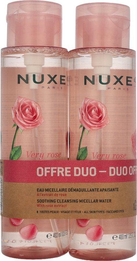 Set Duo, Nuxe, Very Rose, Cleansing & Soothing, Micellar Water, For Sensitive Skin, 2 pcs, 400 ml