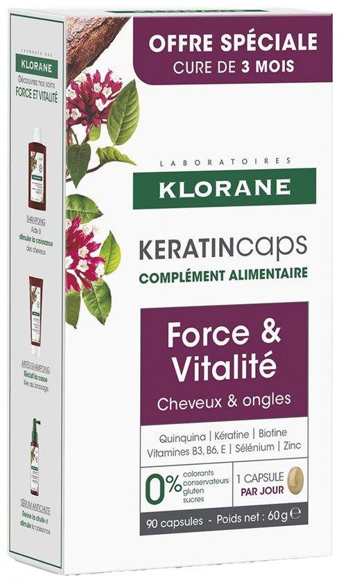 Klorane KeratinCaps Strength and Vitality 3x30 Capsules