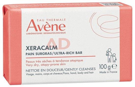 Avene, XeraCalm A.D, Gentle Cleansing, Cleansing Bar, For Face, 100 g
