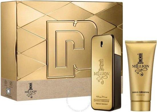 Set Paco Rabanne: 1 Million, Eau De Toilette, For Men, 100 ml + 1 Million, Shower Gel, For All Skin Types, 100 ml