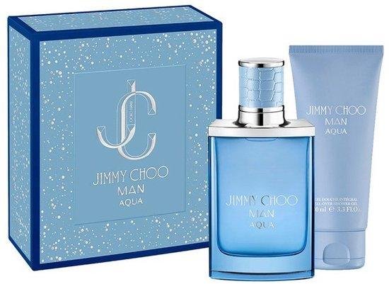 Set Jimmy Choo: Aqua, Eau De Toilette, For Men, 50 ml + Aqua, Shower Gel, For All Skin Types, 100 ml
