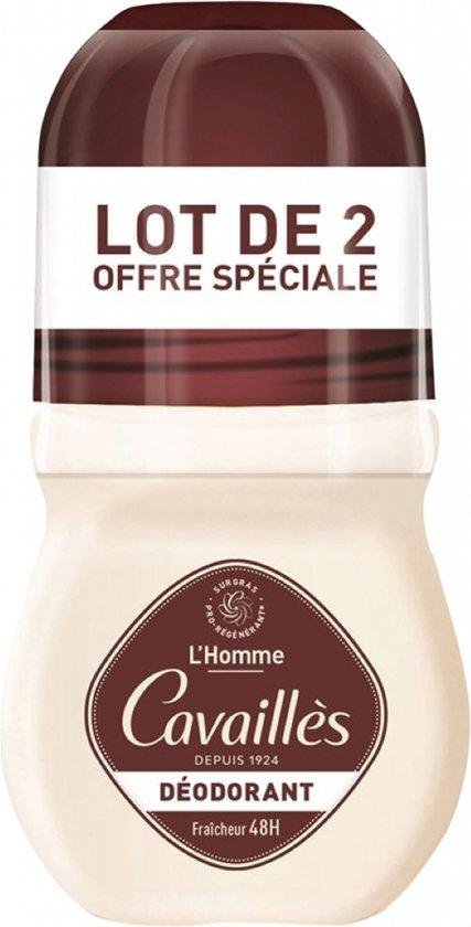 Set Duo, Roge Cavailles, L'Homme, 48h Protection, Deodorant Roll-On, For Men, 2 pcs, 50 ml