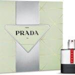 Set Prada: Luna Rossa Carbon, Eau De Toilette, For Men, 50 ml + Luna Rossa Carbon, Revitalized, Shower Gel, Body, 75 ml