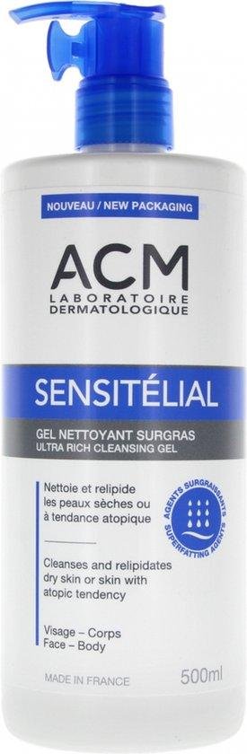 Laboratoire ACM, Sensitelial, Cleansing, Shower Gel, Very Dry To Potentially Atopic Sensitive Skin, 500 ml