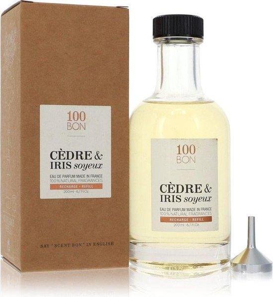 100 Bon, Cedre & Iris Soyeux, Eau De Parfum, Unisex, Refill, 200 ml