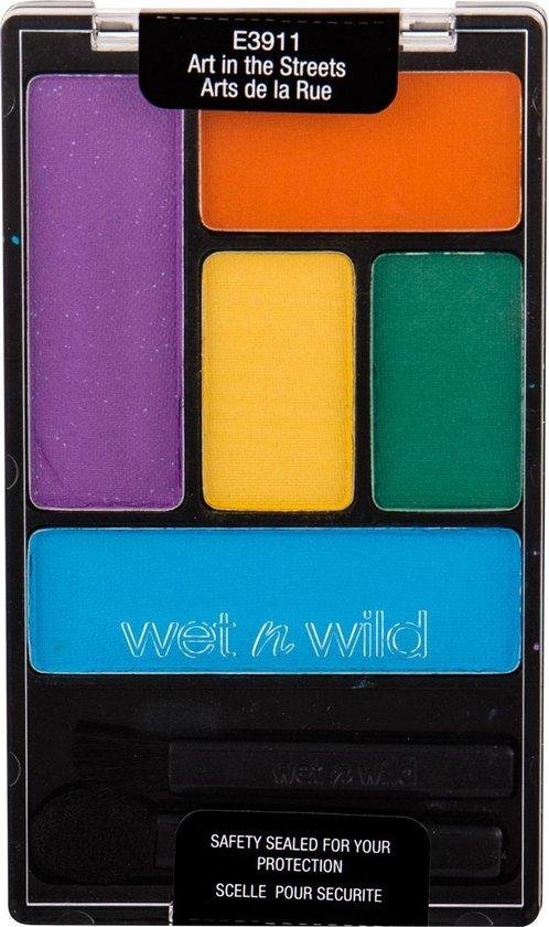 Wet n Wild, Color Icon, Eyeshadow Palette, E3911, Art In The Streets, 5 Shades, 6 g