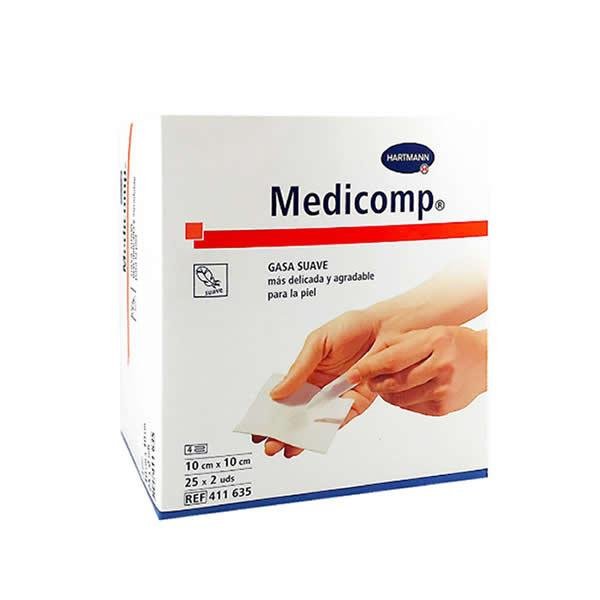 Hartmann Medicomp Soft Gauze 10X10cm 2x25 Units