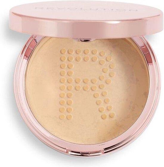 Makeup Revolution, Conceal & Fix, Vegan, Loose Setting Powder, Medium Yellow, 13 g