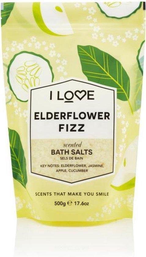 I Love, Signature Collection, Elderflower Fizz, Bath Salt, 500 g