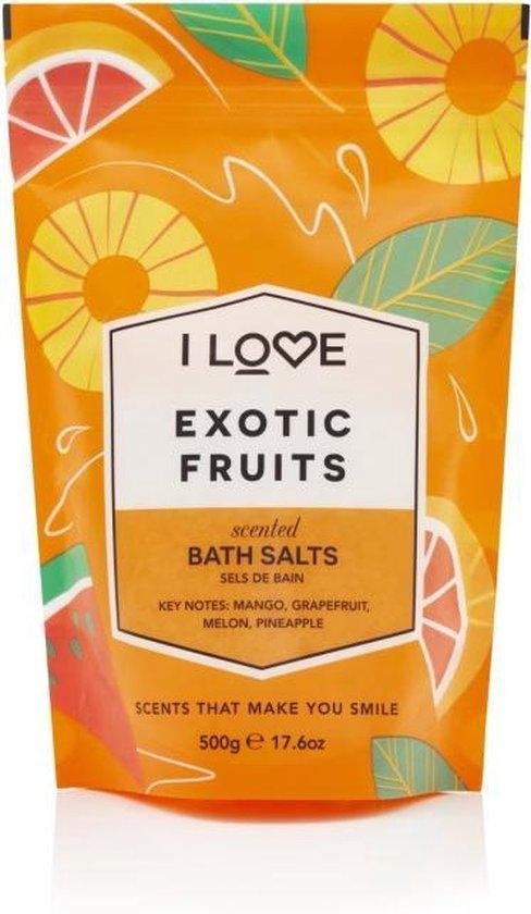 I Love, Signature Collection, Exotic Fruits, Bath Salt, 500 g