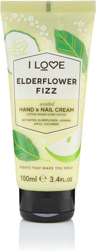 I Love, Signature Collection, Hydrating, Hand & Nail Cream, Elderflower Fizz, 100 ml