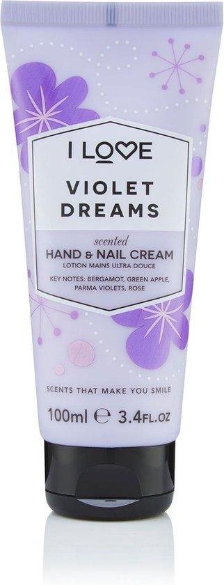 I Love, Signature Collection, Moisturizing, Hand & Nail Cream, Violet Dreams, 100 ml