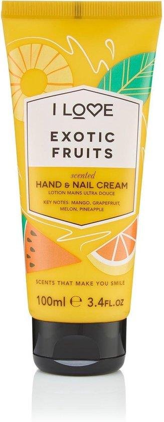 I Love, Signature Collection, Moisturizing, Hand & Nail Cream, Exotic Fruits, 100 ml