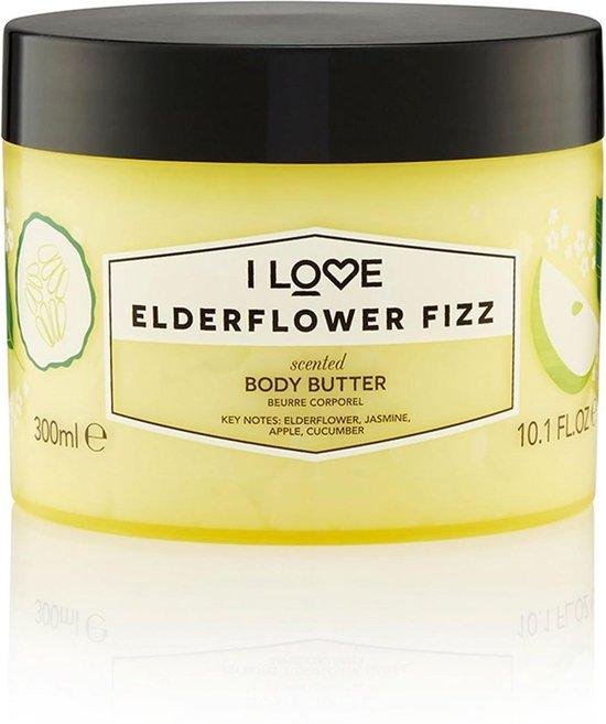 I Love, Signature Collection, Vegan, Hydrating, Elderflower Fizz, Body Butter, 330 ml