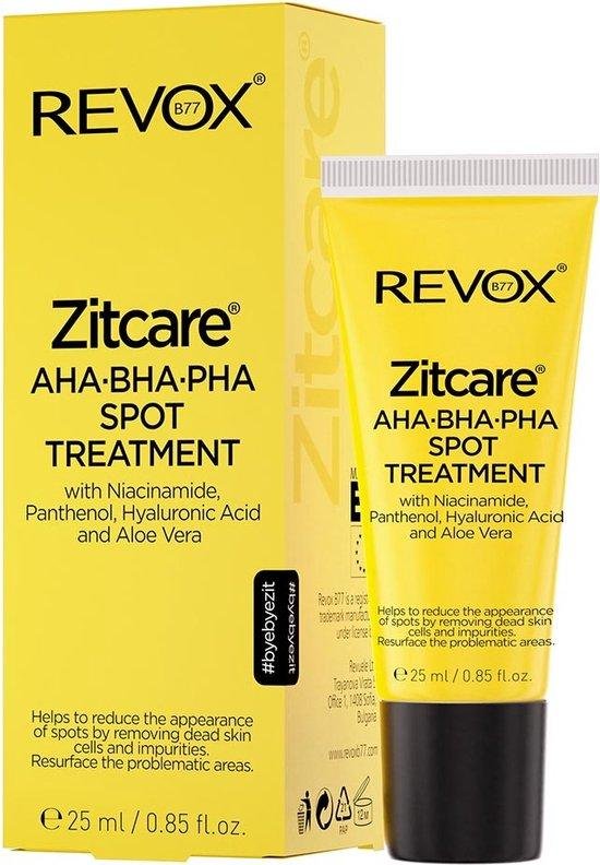 Revox B77, Zitcare, AHA/BHA/PHA, Anti-Blemish, Local Treatment Cream, For Acne And Blemishes, For Face, 25 ml