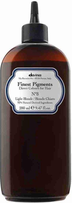 Davines, Finest Gloss, Natural Ingredients, Hair Colouring Pigment, N.8 Light Blonde, 280 ml