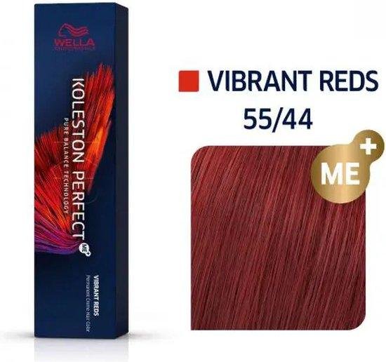 Wella Professionals, Koleston Perfect Me+, Permanent Hair Dye, 55/44 Intense Light Brown Red Red, 60 ml