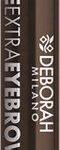 Deborah, 24 Ore Extra, Double-Ended, Eyebrow Cream Pencil & Brush 2-In-1, 03, Dark