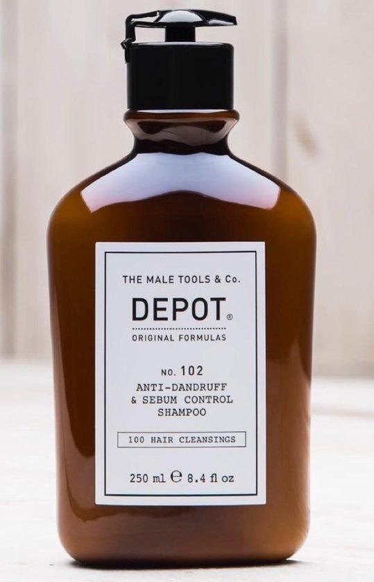 Depot, 100 Hair Cleansing No. 102, Botanical Complex, Hair Shampoo, Anti-Dandruff & Sebum Control, 10 ml