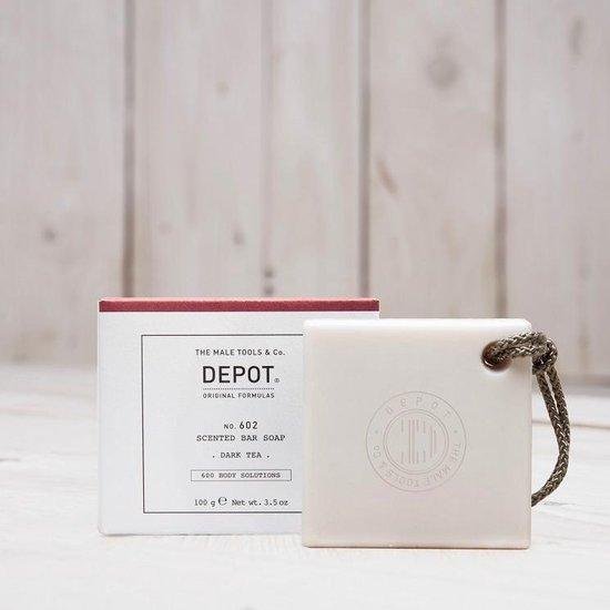 Depot, 600 Body Solutions No. 602, Botanical Complex, Cleansing, Dark Tea, Scented Soap Bar , Aromatic Notes, 100 g