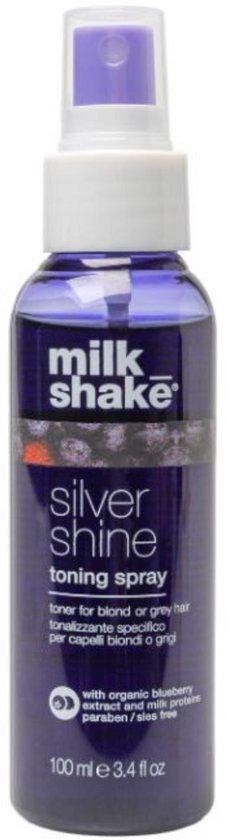 Milk Shake, Silver Shine, Violet Pigments, Hair Toning Spray, Blonde/Gray, 100 ml