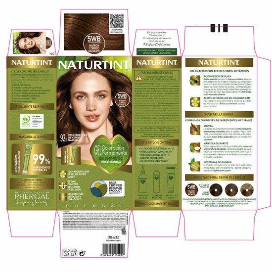 Naturtint Tinte Sin Amoniaco 5wb-Marrn Cobrizo Radiante 170ml