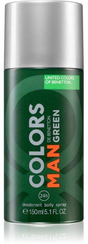 Benetton, Colors De Benetton Green, Anti-Perspirant, Dynamic, Deodorant Spray, For Men, 150 ml