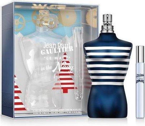 Set Jean Paul Gaultier: Le Male In The Navy, Eau De Toilette, For Men, 125 ml + Le Male In The Navy, Eau De Toilette, For Men, 10 ml