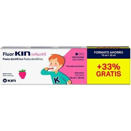 Fluorinfantil Toothpaste #strawberry 75 + By Kin #fresa