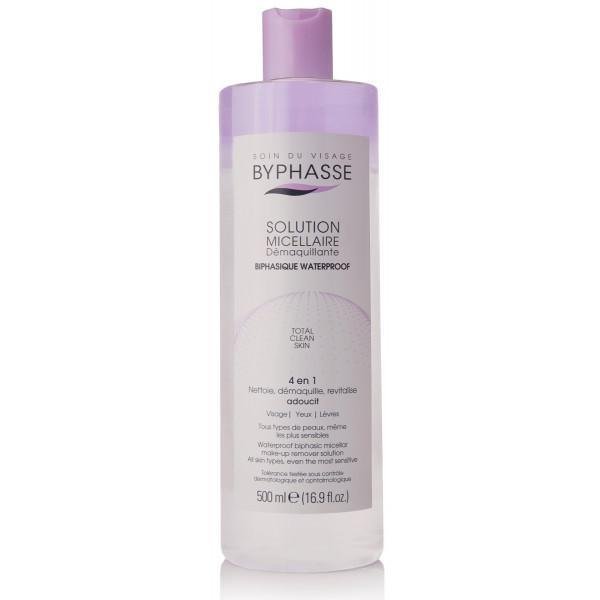Biphasic Waterproof Make-up Remover Micellar Solution By Byphasse 500 Ml
