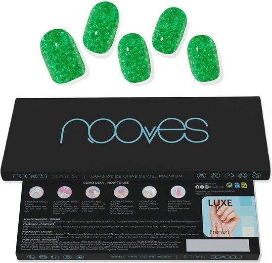 Nooves Gel Nail Sheets Jade Glitter Glam #glitter Geen 20 U
