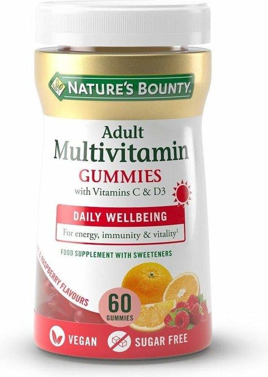 ADULT MULTIVITAMIN with vitamins B and D3 60 gummies