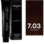 Balmain Professionnel, Couleurs Couture, Permanent Hair Dye, 7.03 Natural Gold Blonde, 60 ml