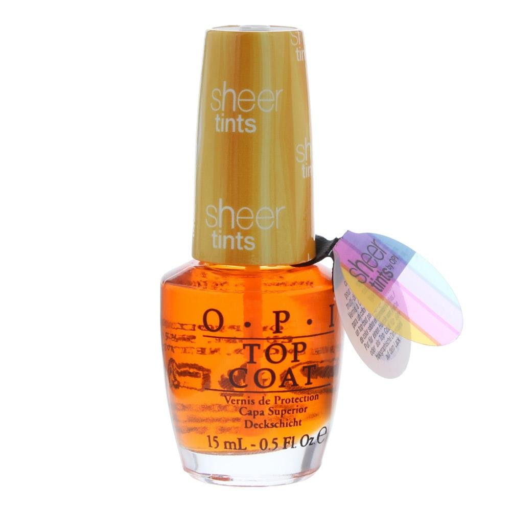 Opi Sheer Tints Top Coat 15ml Im Never Amberrassed Nts01