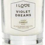 I Love, Signature Collection, Bergamot, Green Apple, Parma Violets, Rose, Scented Candle, 160 g