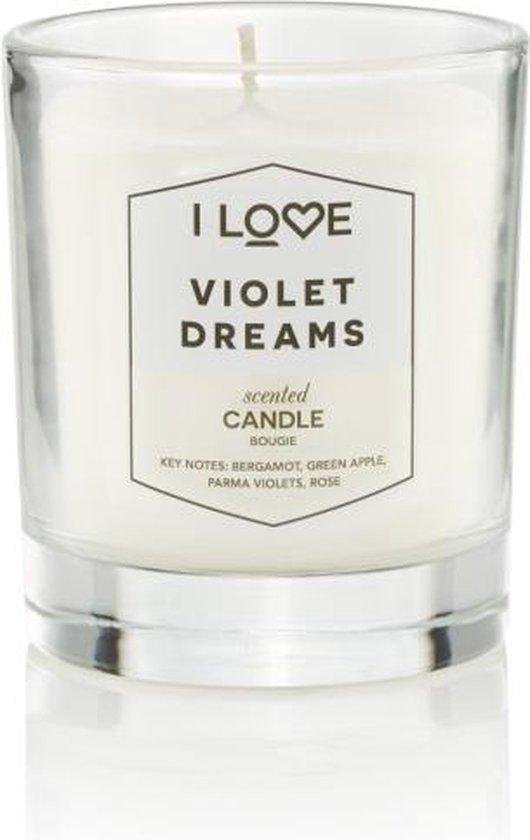 I Love, Signature Collection, Bergamot, Green Apple, Parma Violets, Rose, Scented Candle, 160 g
