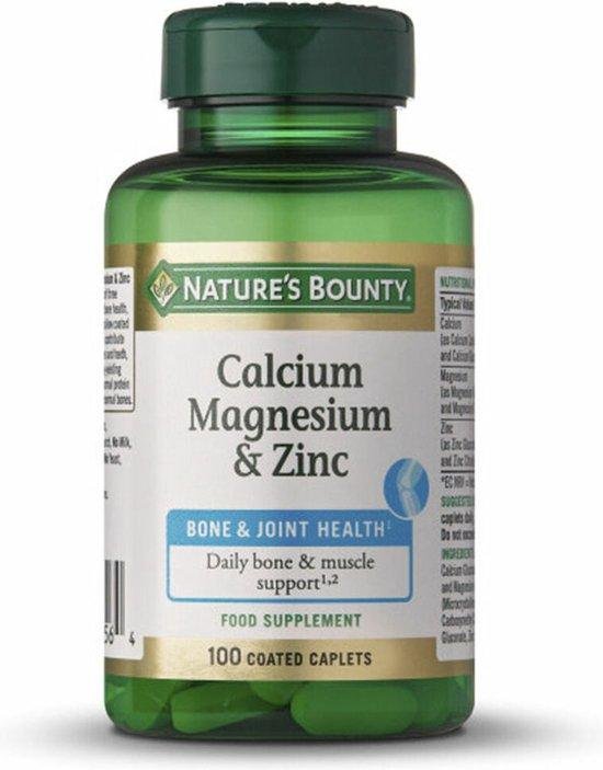 Nature's Bounty B-calcium Magnesium & Amp;zinc 100 Coated Capsules