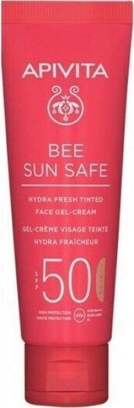 Apivita Bee Sun Hydra Fresh Tinted Face Gel Cream Spf50 50ml