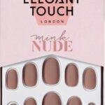 False Nails Elegant Touch Polished Colour Ovaalvormig Mink Nude (24 uds)
