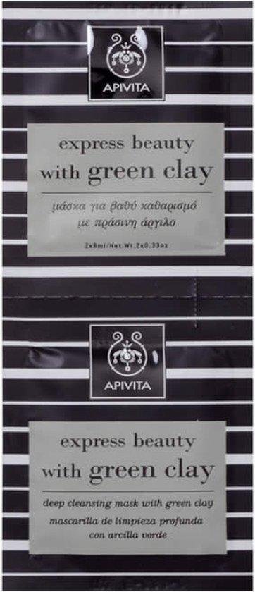 Apivita Masker Face Care Masks & Scrubs Face Mask with Green Clay