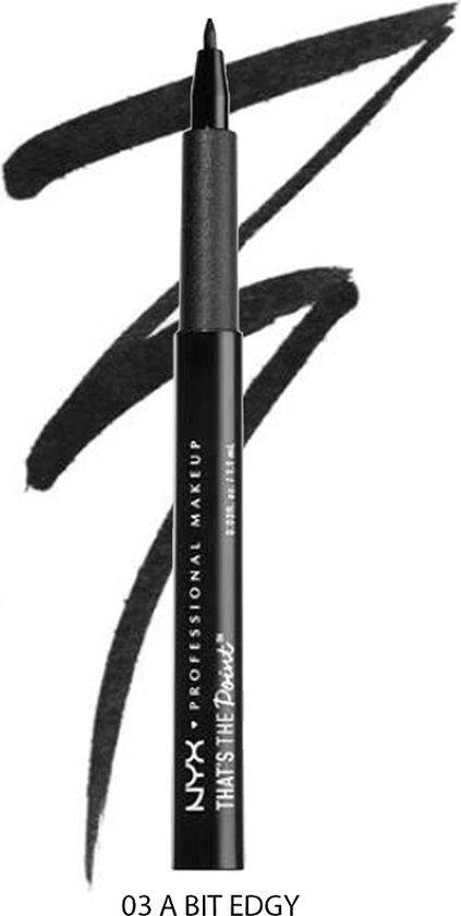 Nyx, That's The Point, Liquid Eyeliner, A Bit Edgy, 1.1 ml