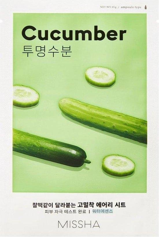 Missha - Airy Fit Sheet Mask (Cucumber) Gezichtsmasker